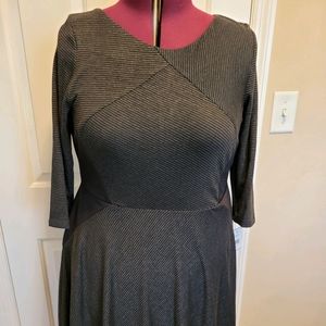 Silver and Black Dress